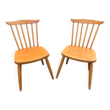 Set of 2 Scandinavian stamped chairs