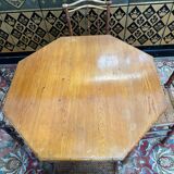 Ensemble table et 4 chaises en bois effet bambou