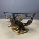 Bronze bonsai coffee table by Willy Daro, 1970s