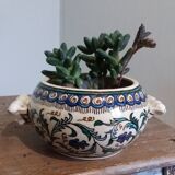 Hand painted Desvres style pot
