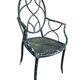 4 Provençal wrought iron armchairs from the 50s