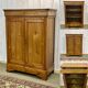 Small Louis Philippe 19th century cherry wood wardrobe with a drawer at the top