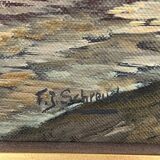 Urban landscape. Oil on canvas.