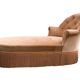 Napoleon III toad daybed in padded velvet 1950