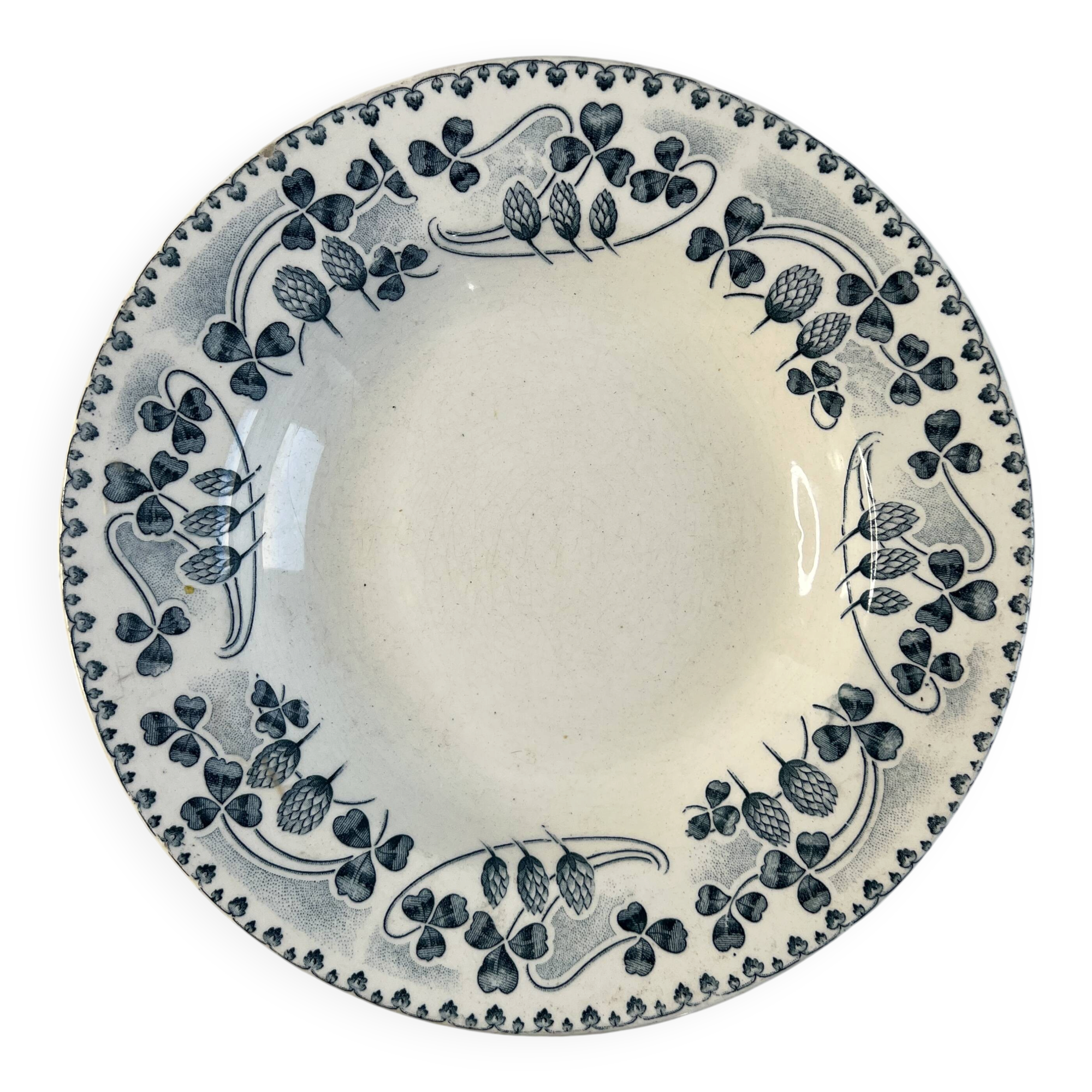 Iron earth E Bourgeois Catinat deep plate