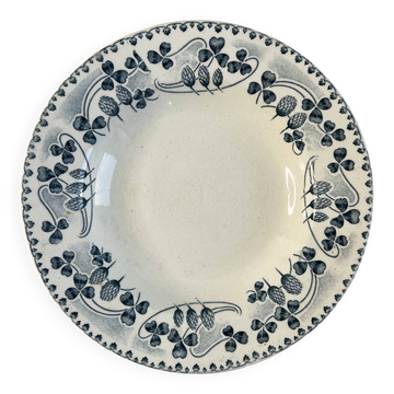 Iron earth E Bourgeois Catinat deep plate