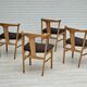 Danish design, set of 4 dinning chairs,1960