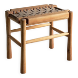 Woven seat stool | France | 1960s
