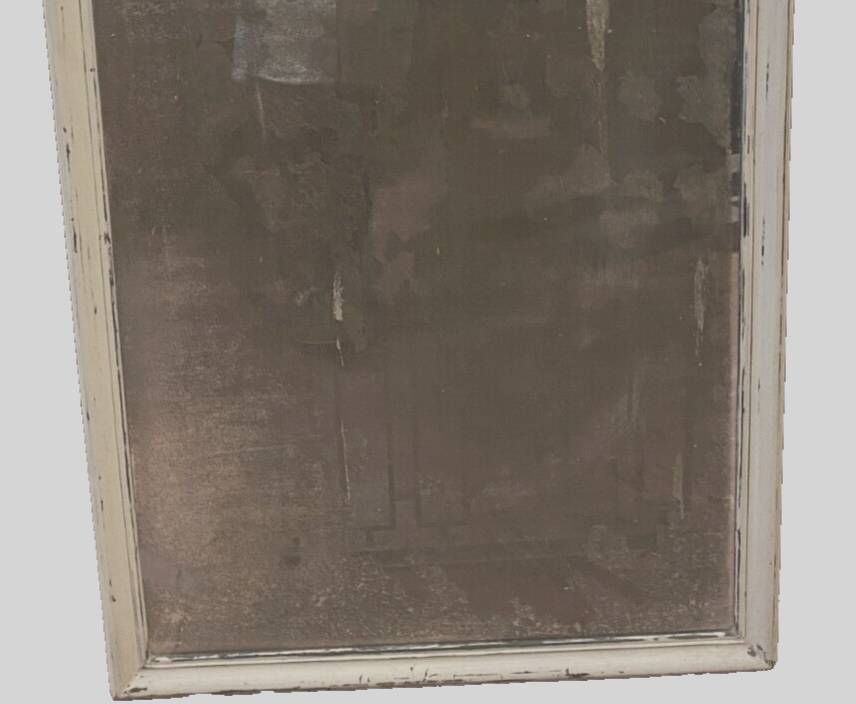 Louis Philippe mirror in wood and patinated stucco 19th century