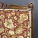 19th Century Wooden Fireplace Screen With Tapestry