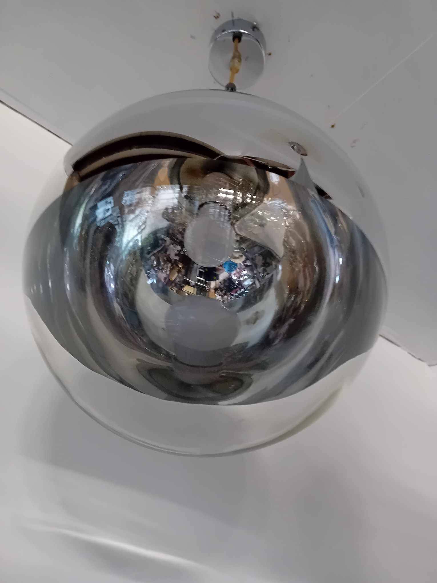 Pair of space art pendants from the 80s.