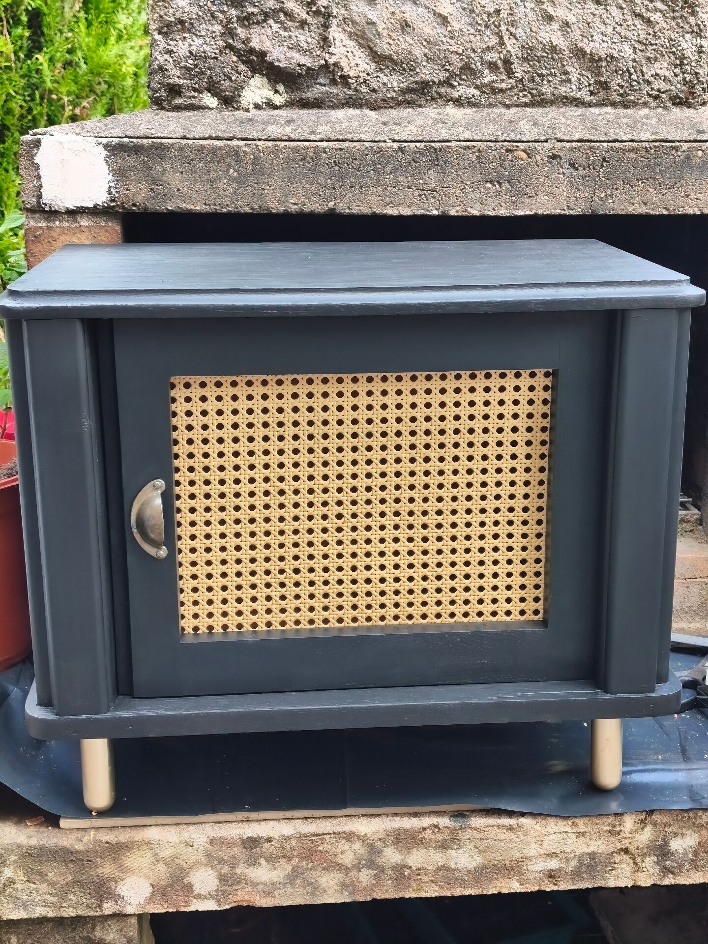 Meuble vinyle en bois