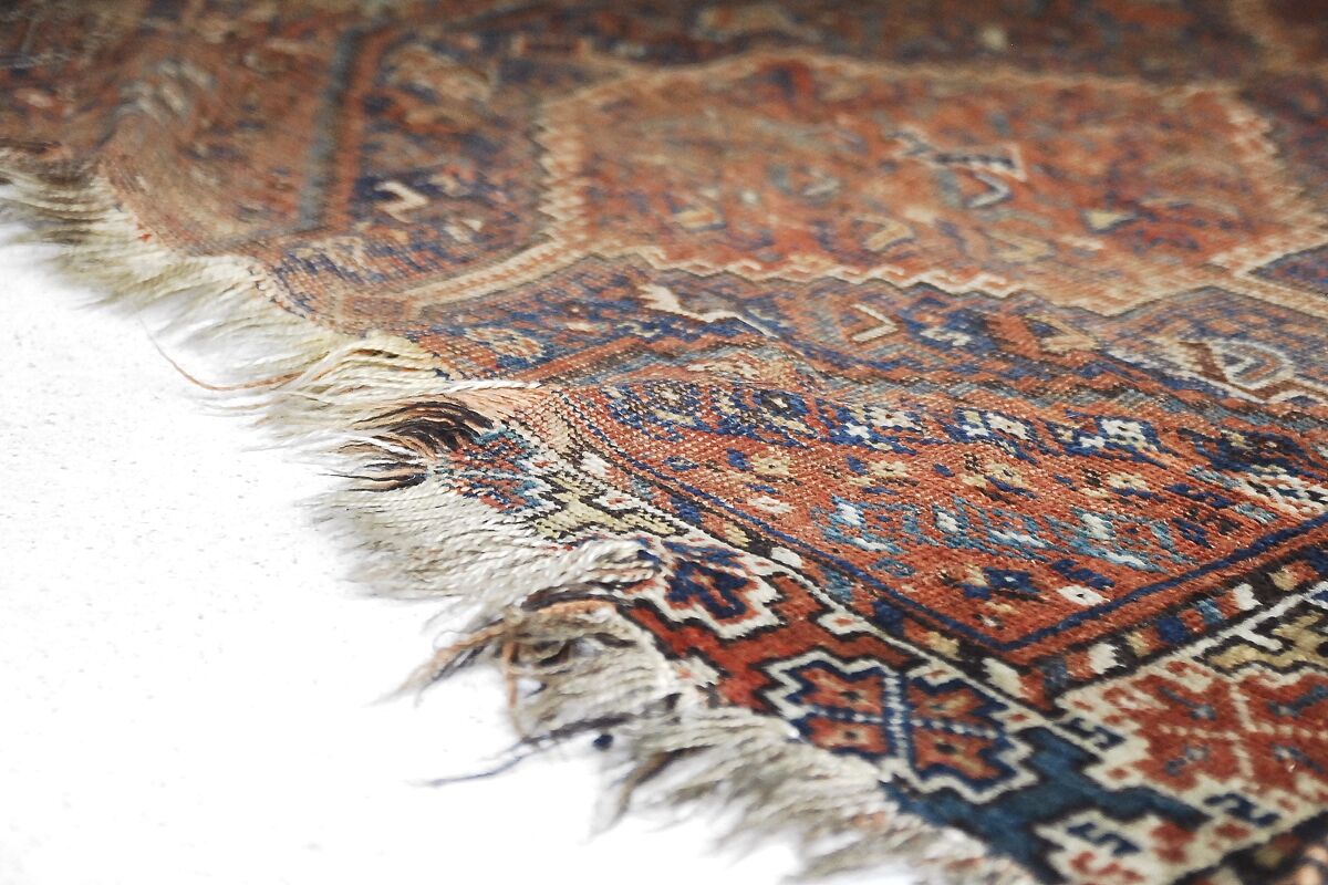 Antique hand-woven carpet, 1850 shiraz persian  150x110cm