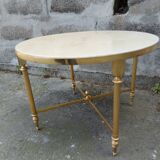 Vintage gold brass coffee table