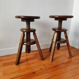 Old workshop screw stools