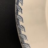 6 dessert plates and old earthenware dish, KG Lunéville