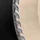 6 dessert plates and old earthenware dish, KG Lunéville