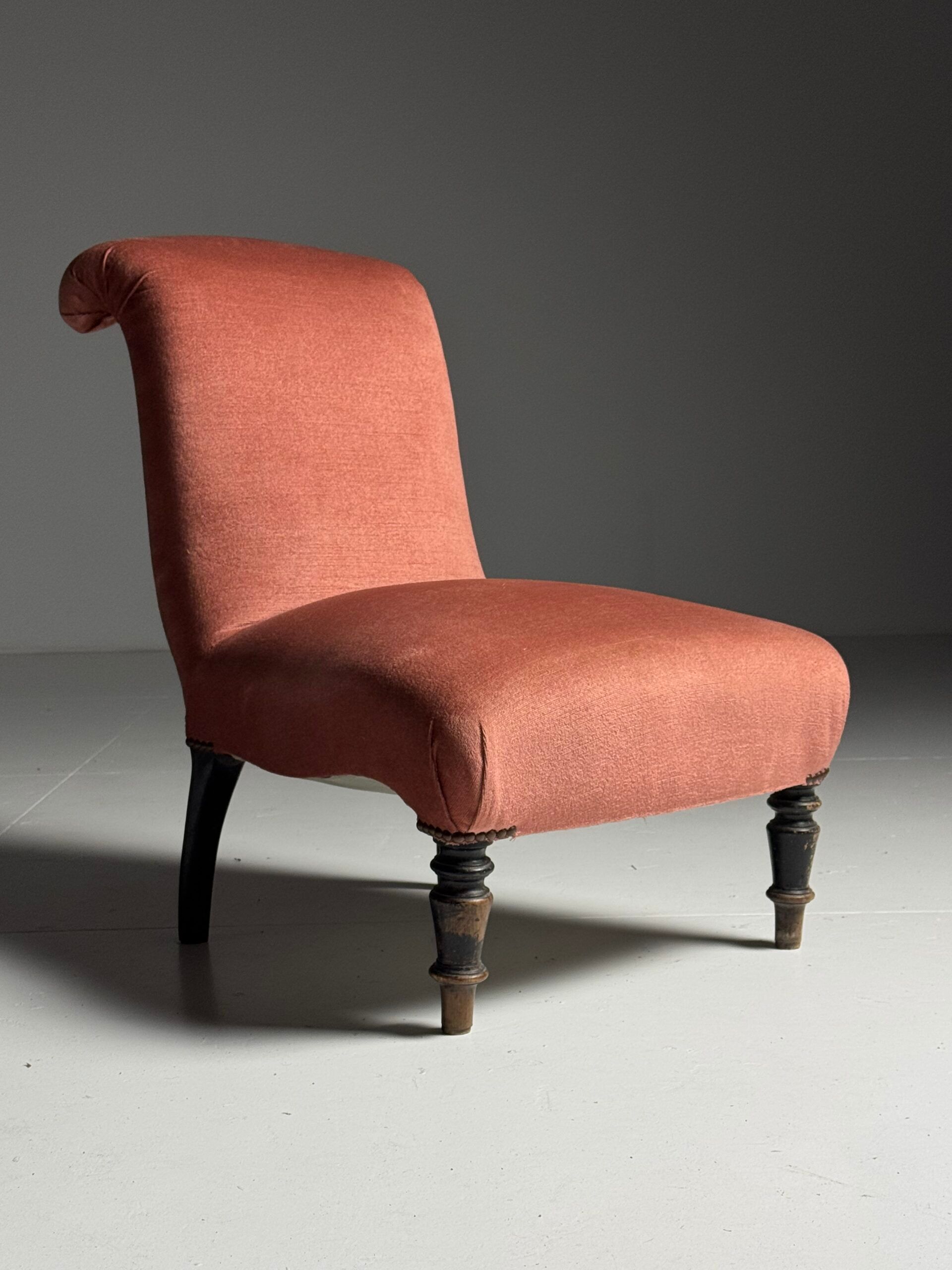 Ensemble de 2 fauteuils à pantoufles français vers 1900
