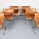 Set of 6 De Sede RH 305 Dining Chairs by Robert Haussmann in Cognac Leather