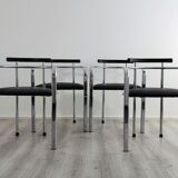 Set Italian dining chairs by Hank Lowenstein 1980's