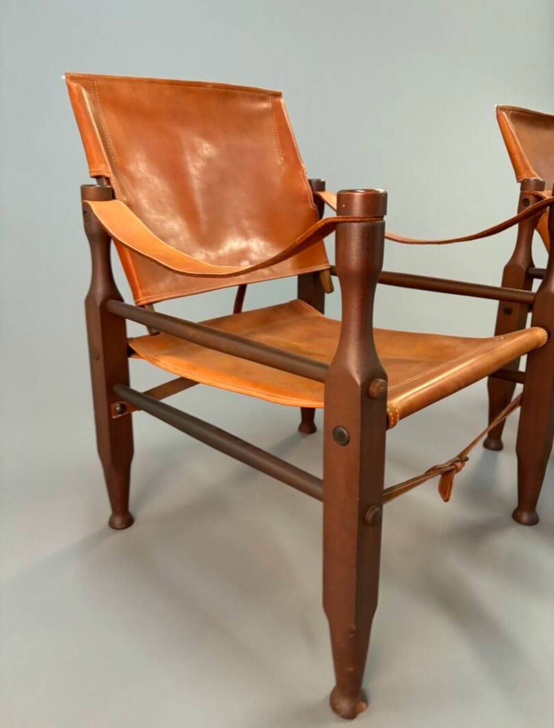 Pair of Safari armchairs