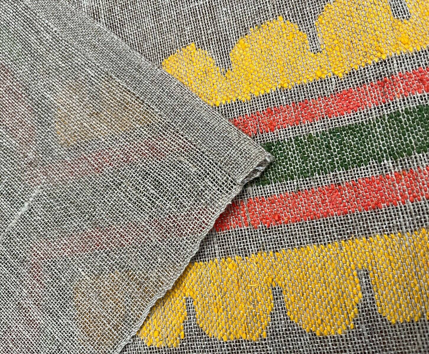 Modernist mid-century linen wall tapestry, Finland, 1960s