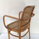 Bentwood and cane armchair