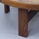 Large Round Vintage Brutalist Coffee Table