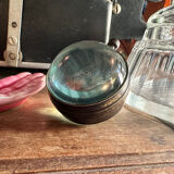 Convex table clock double-sided pink of the winds