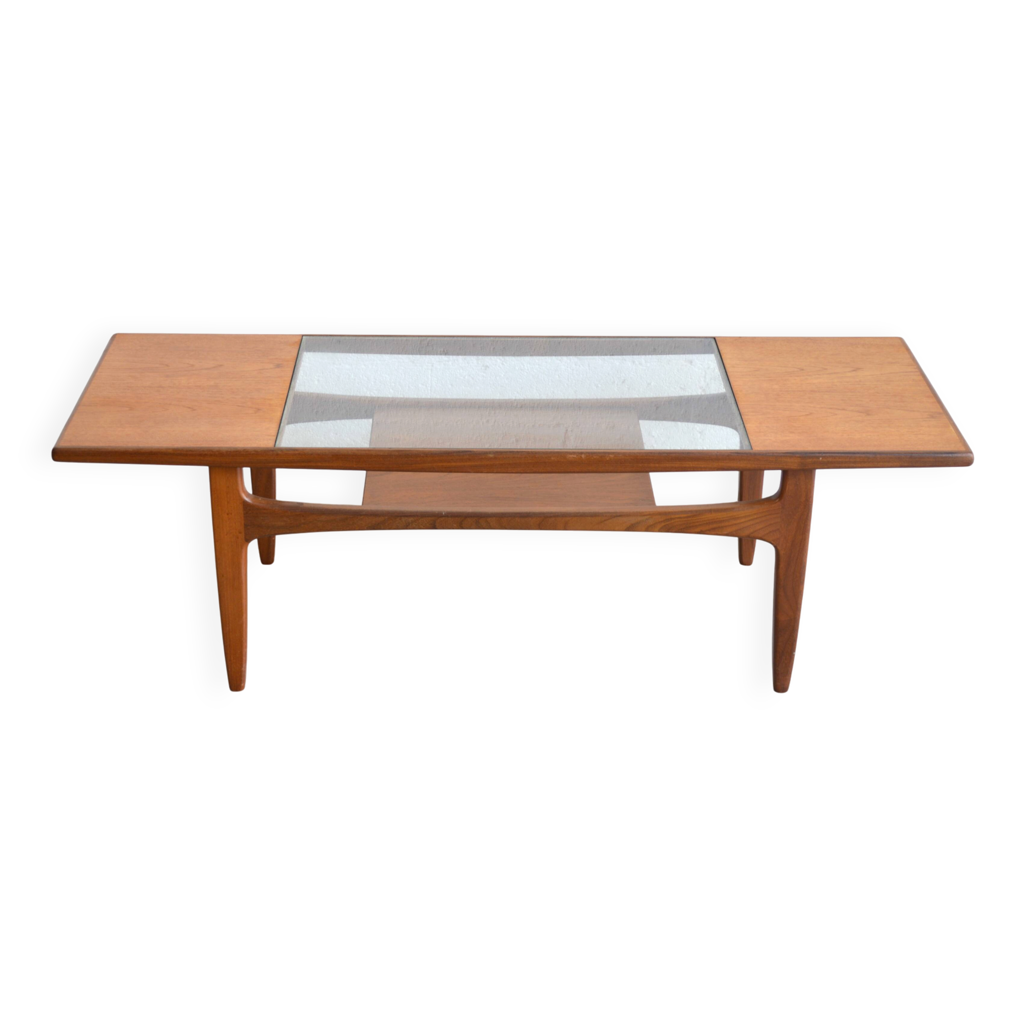 Table basse par G-plan plateau verre 136 cm