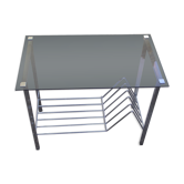Table d'appoint range disque journaux année 70