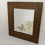 Old mirror, wooden frame