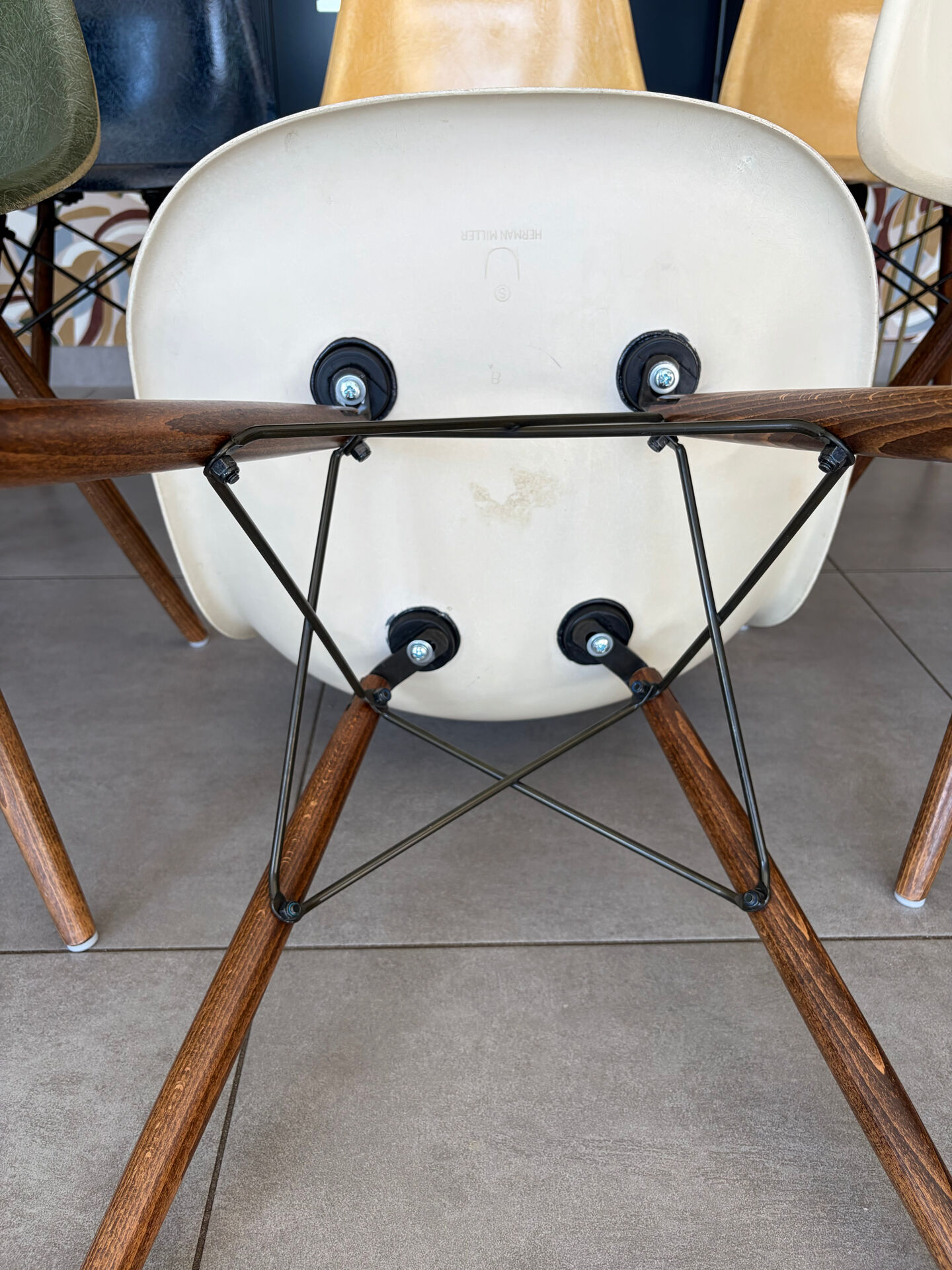Ecru Eames chairs