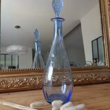 Decanter old vintage blue pitcher