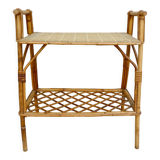 Rattan bedside table from the 60s 70s