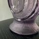 Art Deco vase Brockwitz-Germany in violet glass, signed.
