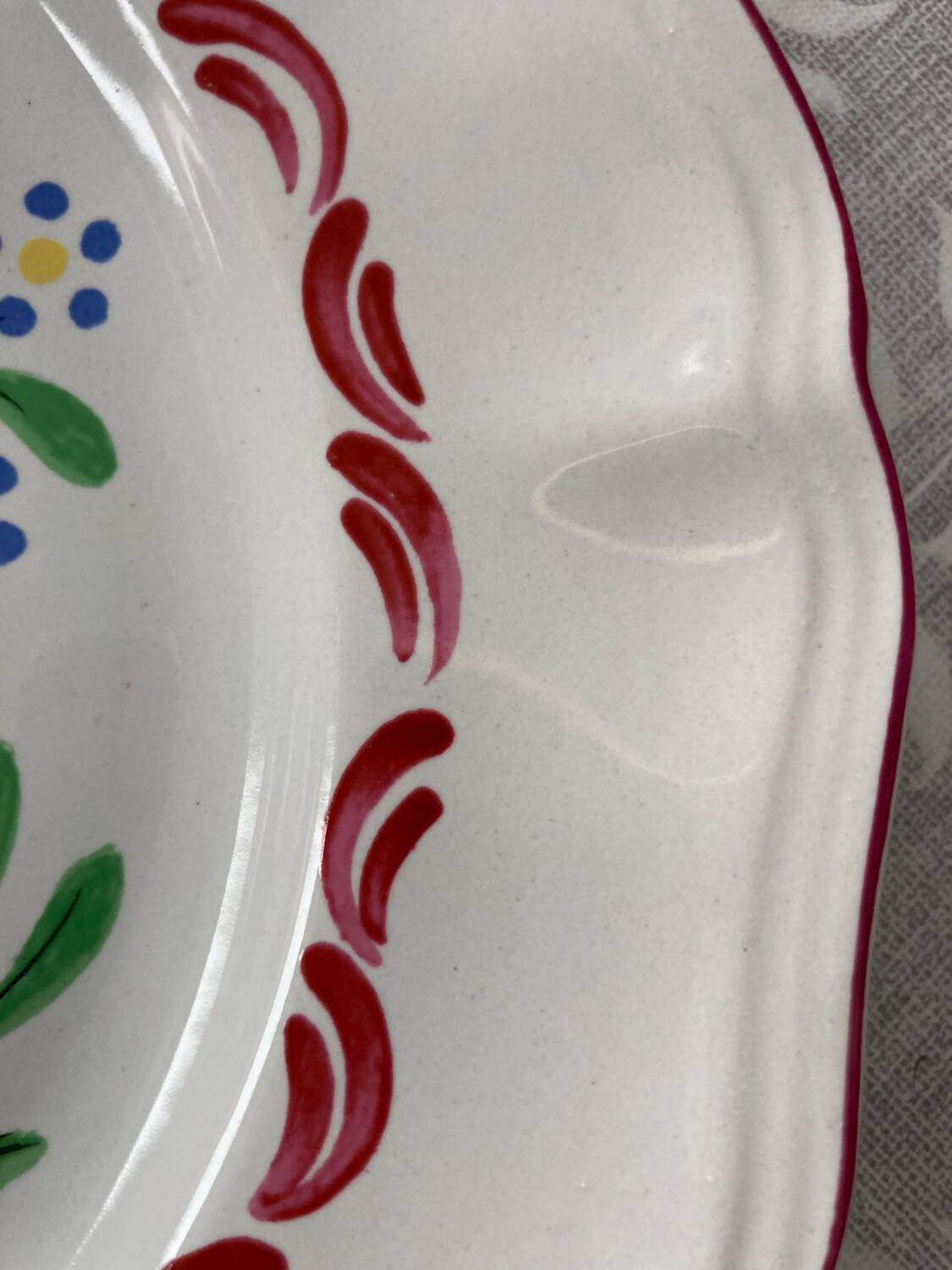 Rooster plate and St Clément basket