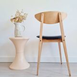 Scandinavian raw wood chair