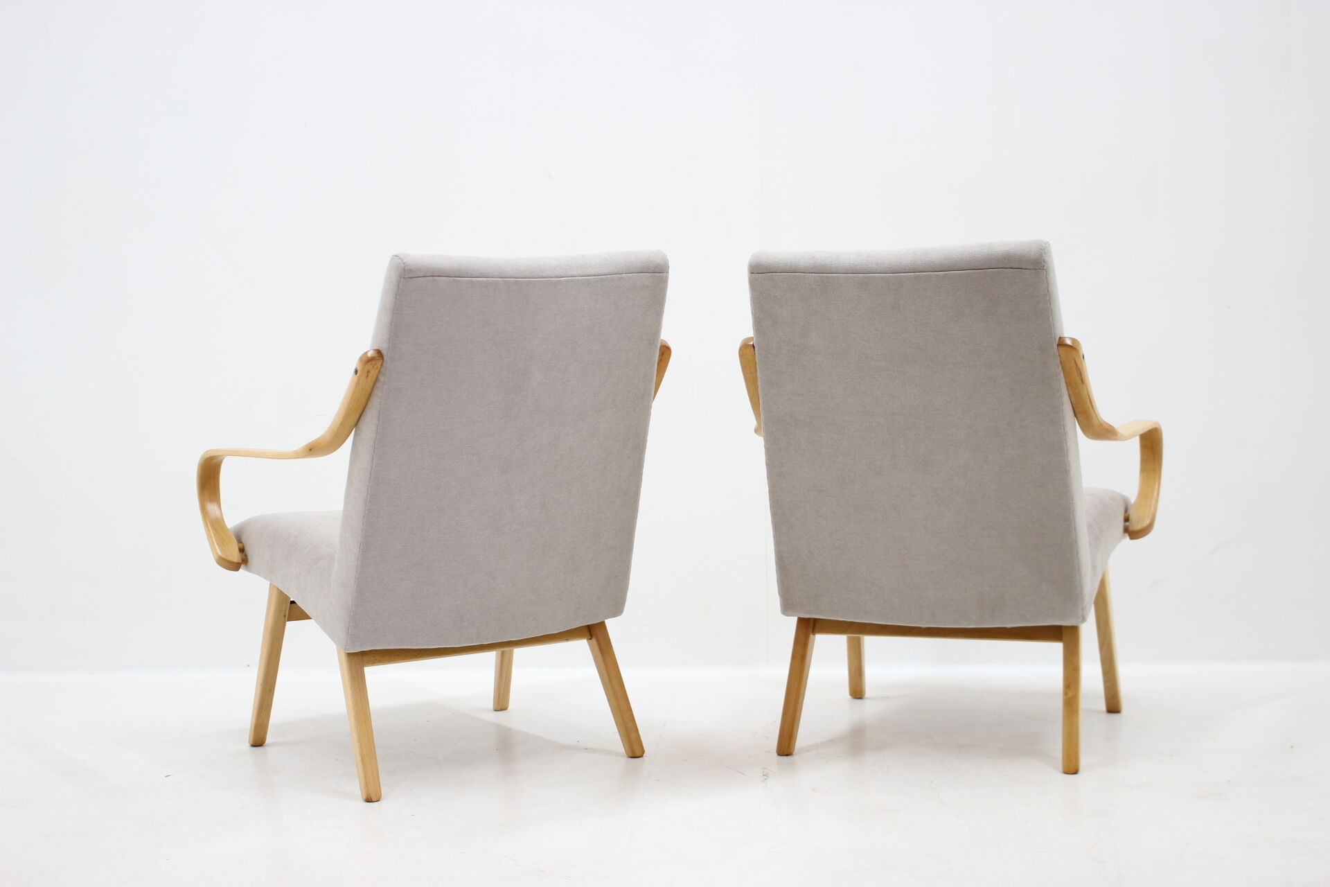 1960s  Pair of Ton Armchairs by Jaroslav Smidek, Czechoslovakia