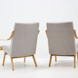 1960s  Pair of Ton Armchairs by Jaroslav Smidek, Czechoslovakia