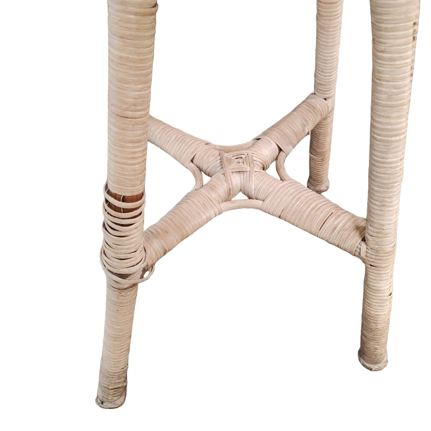 Rattan sewing cabinet