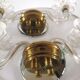 2 double wall lamps in Murano glass and mirror design 50s