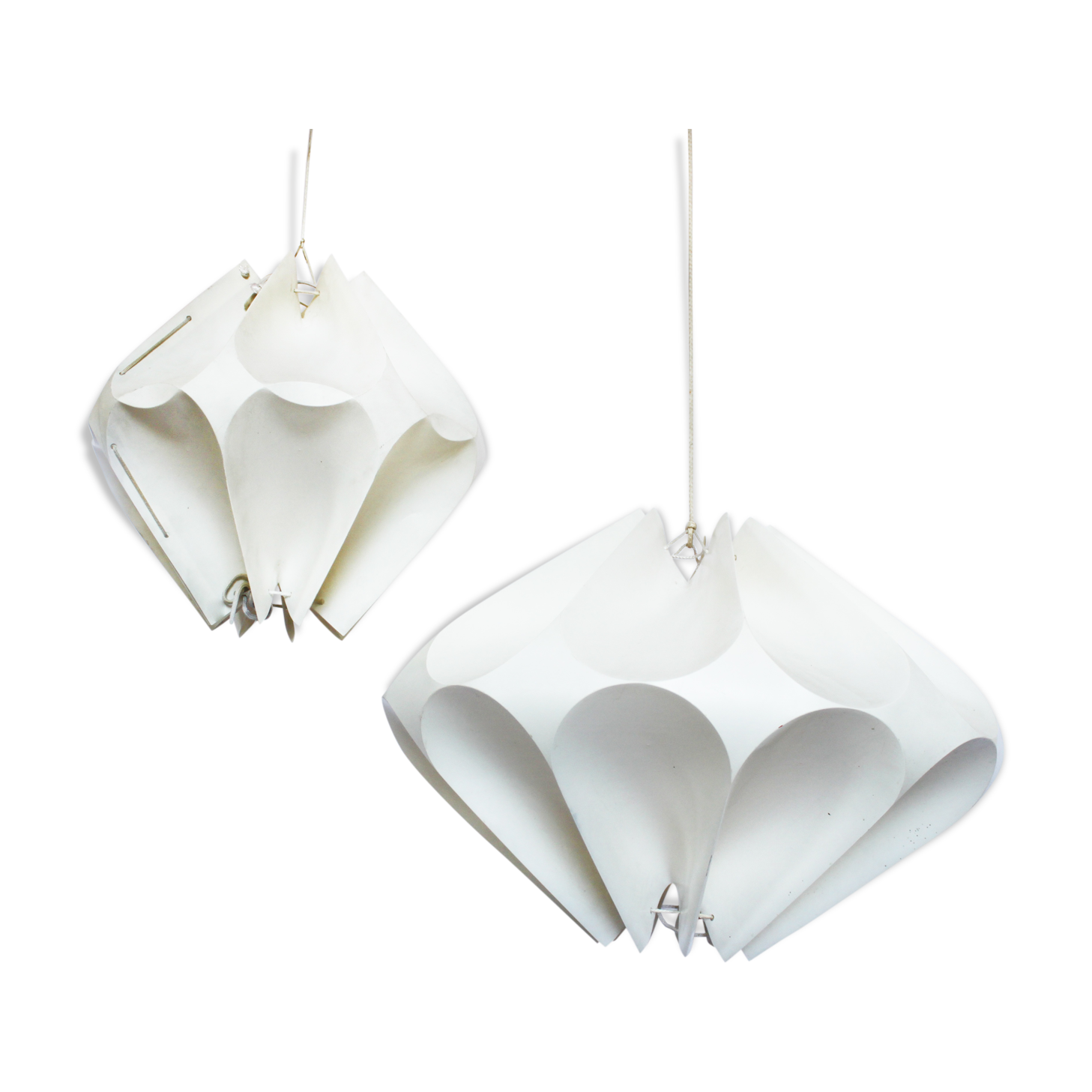 Paire de suspensions UFO space age