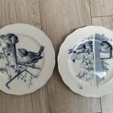 Duo d’assiettes en faïence du service Canova de BWM&Co.