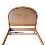 Lit vintage en cannage 120x190cm