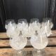 9 Arques crystal cognac glasses, Florence model