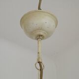 Lustre en métal à décor floral, France