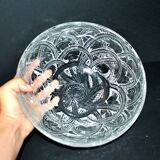 René Lalique art deco bowl with a frieze of birds, Pinsons model, 1933 – crack