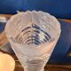 Antique crystal vase, floral pattern