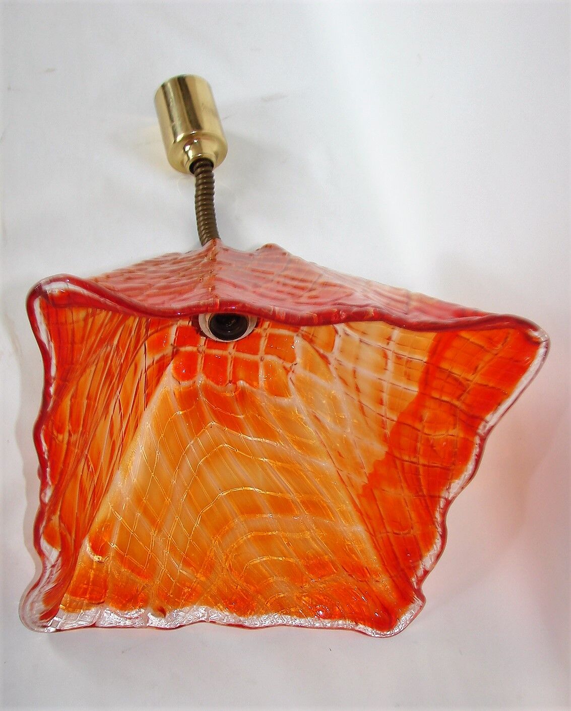 Glass pendant lamp, 1970s